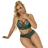 Subblime - 954093 Soutien-Gorge + Culotte Dentelle Vert L/Xl